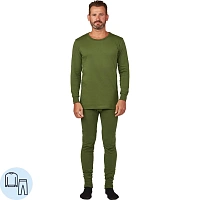 Бельё нательное мужское летнее трикотажное хлопок оливковое (размер 56-58, рост 194-200)