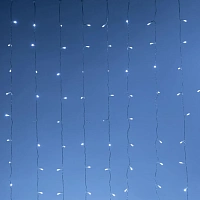 Электрогирлянда Дождь 2x1,5 м 300LED мерц. IP44 отсоед. нит хол.бел.HD-YW01