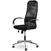 Кресло UP_СН-601 Соло хром SoloСН МБ Ср S-0401/TW-01/Е11-к (черный)