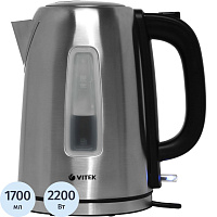 Чайник Vitek VT-1137 1.7л. 2200Вт серебристый (металл) фото Чайник Vitek VT-1137 1.7л. 2200Вт серебристый (металл)