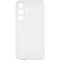 Чехол накладка PERO силикон для Samsung S25 Plus прозрачный усиленный