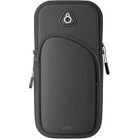 Чехол футляр Pero SB03 универсальный для смартфонов 7.5 дюймов чёрный (4673759570580)