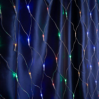 Гирлянда светодиодная Feron CL70 сеть 1,5х1,5м+1.5м 230V мультиколор, 32354