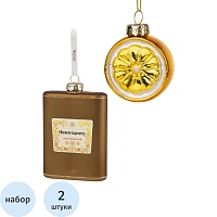 Набор украшений подвесных из 2 штук / 3,1x15x13,8см арт.89817