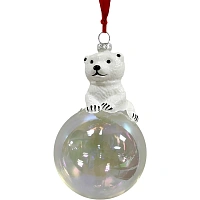 Игрушка Украшение НГ подвесное из стекла / 8x8x14,5см арт.95574