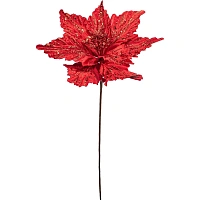 Украшение Magic Time Цветок на стебле полиэстер красное