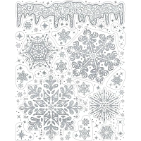 Наклейка на окно новогодняя из ПВХ пленки, с раскраской 30x38см арт.92059