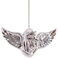 Ёлочная игрушка Magic Time фарфор серебристая (высота 9.7 см)