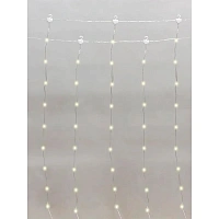 Электрогирлянда 300 LED ламп, размер 300х300 cм, хол.белый, 8 реж.арт.96268