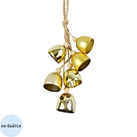 Ёлочная игрушка Magic Time металл золотистая (высота 15 см)