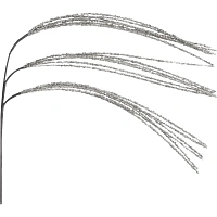 Украшение Magic Time Ветка ПВХ серебристое