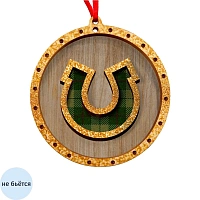 Новогоднее украшение на ёлку Magic Time Подкова (8x8x0.4 см)