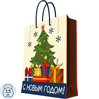 Пакет подарочный д/сувенирной продукции 140 г/м2 26x32,4x12,7см арт.95758FE