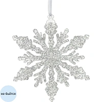 Украшение новогоднее Снежинка, L13 W0,5 H13 см 754265