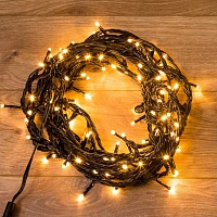 Гирлянда светодиодная Нить управл. 20м 200LED ТЕПЛЫЙ БЕЛЫЙ IP65,303-146