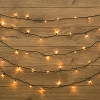 Электрогирлянда Твинкл-Лайт 20м,темно-зел ПВХ,160LED, теплый белый, 303-116