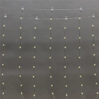 Электрогирлянда ДОЖДЬ ИЗ РОСЫ 3х3м,300LED,тепл бел,IP20,USB,315-886