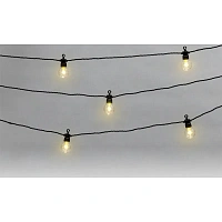 Гирлянда светодиодная уличн.Лофт 10м,черн.каучук,20 ламп,тепл бел,331-355