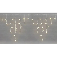 Гирлянда светодиодная Бахрома 2,4х0,6м 76LED ТЕПЛЫЙ БЕЛЫЙ IP65,255-037-6