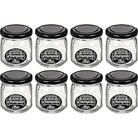 Банка для хранения стекл. 200мл с мет. крышкой 8шт/уп фото Банка для хранения стекл. 200мл с мет. крышкой 8шт/уп