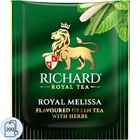 Чай Richard Royal Melissa зеленый аром., 1,5гx200сашет/уп, в гофрокоробе фото Чай Richard Royal Melissa зеленый аром., 1,5гx200сашет/уп, в гофрокоробе