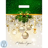 Пакет вырубной Новогоднее украшение (40х31 см)  60мкм н00186453