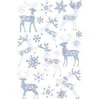 Наклейка интерьерная Северные олени 25x14.4см НУ-9251