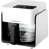 Аэрогриль BRAYER 2046BR,1050Вт,4,2л, t. 200С,съем реш,тайм,LCD-дисп,8 прогр