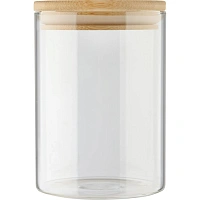 Банка стеклянная для сыпучих продуктов с крышкой BAMBU, 0,6 л