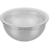 Миска из нерж стали с пласт крышкой, смешанная полировка Amarena 4,3 л