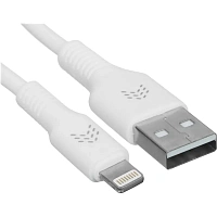 Кабель зарядный Rocket Flex оплёткаTPE USB-A/Lightn.1м,бел(RDC507WH01FL-AL)