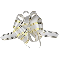 Бант - шар Золотое сечение, 3 см, белый БЛ-6483 фото Бант - шар Золотое сечение, 3 см, белый БЛ-6483