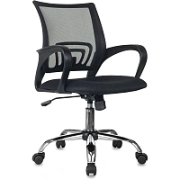 Кресло БР Комус Мебель EChair-396 сетка/ткань,черный,хром