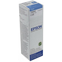 Чернила Epson T6642 C13T66424A голубые оригинальные фото Чернила Epson T6642 C13T66424A голубые оригинальные