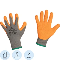 Перчатки трикотаж ут.с лат.JetaSafety JLW-101 Signal сер-оран р.XL(2пар/уп)