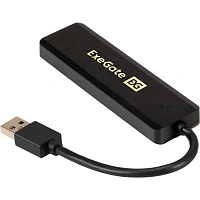 Концентратор Exegate EX293980RUS DUB-4P/1 (USB3.0 - 4xUSB3.0,черный)