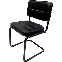 Стул КО_Сильвия комфорт РС01.00.14М Экокожа 601 чер/чер