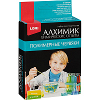 Набор для опытов Химические опыты Полимерные червяки желт и зел, Оп-002 фото Набор для опытов Химические опыты Полимерные червяки желт и зел, Оп-002