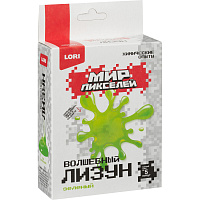 Набор химических опытов Lori Мир пикселей Зелёный лизун