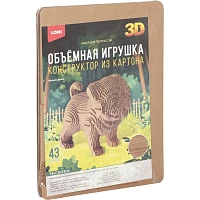 Конструктор из картона. Объёмная игрушка Милый щенок, Нг-003