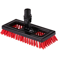 Щетка скраб SYR Deck Scrubber для плитки на шарнире красная 24см_BK_920035 фото Щетка скраб SYR Deck Scrubber для плитки на шарнире красная 24см_BK_920035