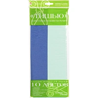 Бумага Тишью  10 листов/наб, синий / мятный 2-144/02 фото Бумага Тишью  10 листов/наб, синий / мятный 2-144/02