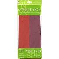 Бумага Тишью  10 листов/наб, красный / бордовый 2-144/05 фото Бумага Тишью  10 листов/наб, красный / бордовый 2-144/05