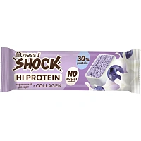 Батончик FitnessSHOCK Черничный десерт глазированный 40гx12шт/уп фото Батончик FitnessSHOCK Черничный десерт глазированный 40гx12шт/уп
