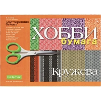 Бумага цветная  для декорирования и творчества  а4 8л. Кружева 2-055/04 фото Бумага цветная  для декорирования и творчества  а4 8л. Кружева 2-055/04