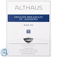 Чай пакетированный Althaus English Breakfast St. Andrews черный , 15x2.75г фото Чай пакетированный Althaus English Breakfast St. Andrews черный , 15x2.75г