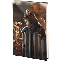 Ежедневник недатированный 7БЦ, пленка глянц., А5,128л, Выбор есть, Кошка