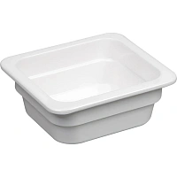 Гастроемкость 1/6 h65 мм пластик меламин 174х159х65 мм 1 л White