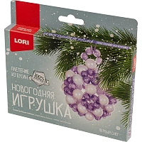 Набор для плетения из бусин НГ игрушка. Первый снег, Пз/Бус-027