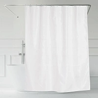 Штора для ванной Aqua-Rivus 180x200 см полиэстер белая